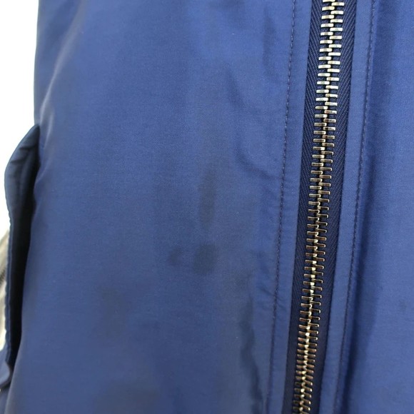 Christian Dior Reve D'infini Bomber Jacket Navy & Light Gray Satin Size 36 - Picture 4 of 9